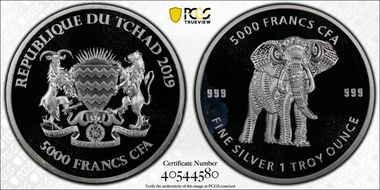 2019 5000 Fr Mandala Elephant MS67