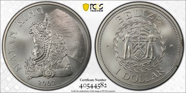 2002 $1 Mayan King KM-134 MS67