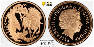 2012 £5 S-SE12 Jubilee PR70DCAM