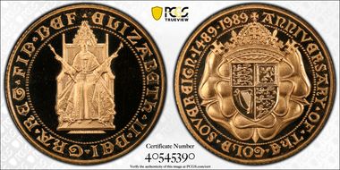 1989 Sov 500th Anniv. Sov S-SC3  Au PR68DCAM