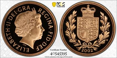 2002 £2 S-SD5 Shield PR69