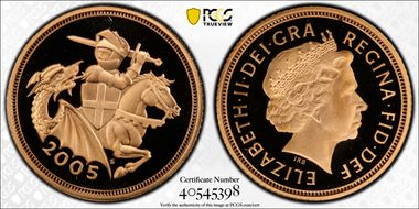 2005 1/2 Sov S-SB6 PR70DCAM