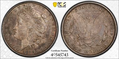 1878 8TF $1 AU58