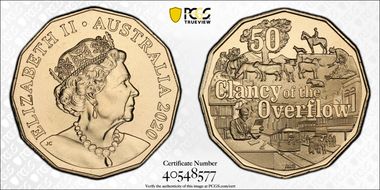 2020 50C Clancy of the Overflow MS68
