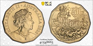 2020 50C The Man From Snowy River MS68