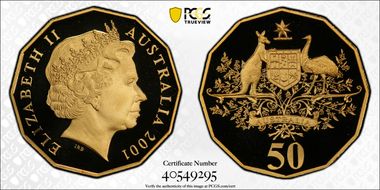 2001 50C Centenary of Federation Au PR69DCAM
