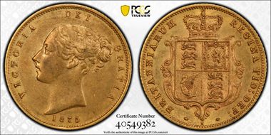 1875-S 1/2 Sov S-3862B AU53