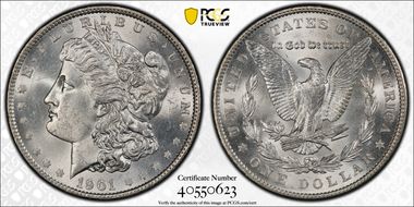 1901 $1 MS63+