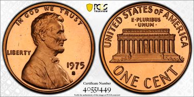 1975-S 1C PR69DCAM