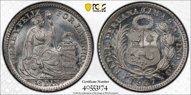 1907-FG 1/2 Din KM-206.2 MS67+