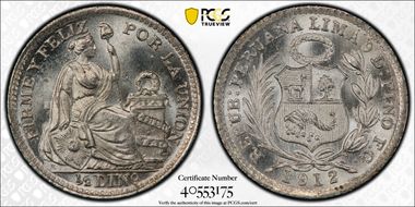 1912-FG 1/2 Din KM-206.2  Ag MS66