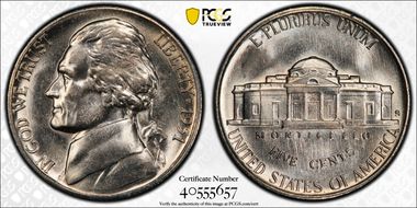 1951-S 5C MS66FS