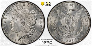 1885 $1 MS64