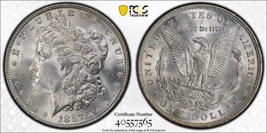 1887 $1 MS63