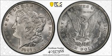 1887 $1 MS64