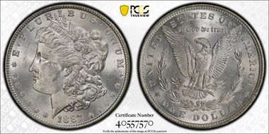 1887 $1 MS63