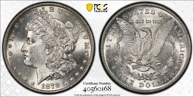 1878-S $1 MS62