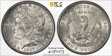 1887 $1 MS62