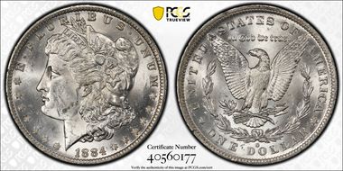 1884-O $1 MS62