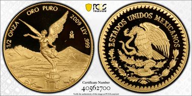 2009-Mo 1/2 oz Libertad Au PR69DCAM