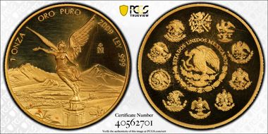 2009-Mo Onza Libertad Gold PR63DCAM