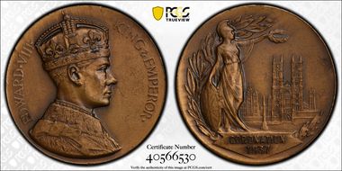 "1937" Medal CM280a Edward VIII Ae Matte SP64