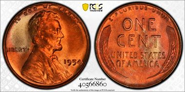 1954 1C MS66RD
