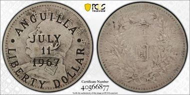 1967 $1 X#10.2 C/M on China Yuan XF40