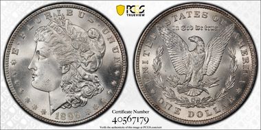 1896 $1 MS67+