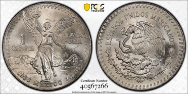 1988-Mo Onza Libertad Ag MS67