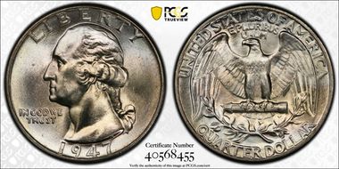 1947 25C MS66+