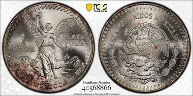 1982-Mo Onza Libertad Ag MS66