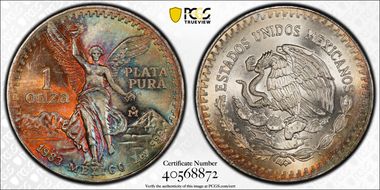 1983-Mo Onza Libertad Ag MS66