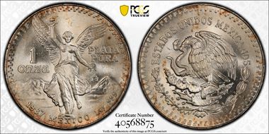 1987-Mo Onza Libertad Ag - DDO MS66