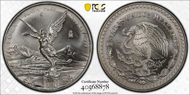 1998-Mo Onza Libertad Ag MS64