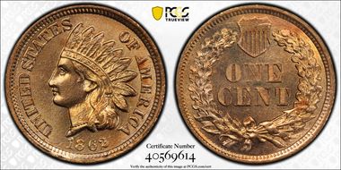 1862 1C MS65+