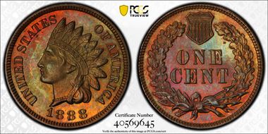 1888 1C PR65BN