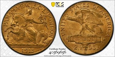 1915-S $2.50 Panama-Pacific MS64
