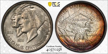 1938 50C Arkansas MS66