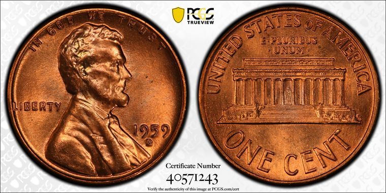 Cert 40571243 - Coin Image