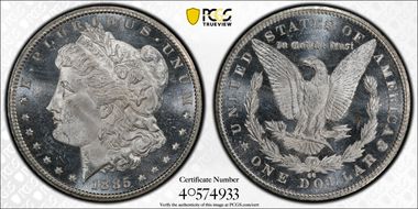 1885-CC $1 MS64+ PL