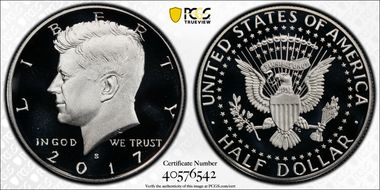 2017-S 50C Silver PR69DCAM