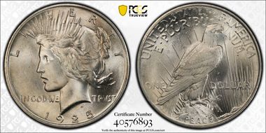 1925 $1 MS66