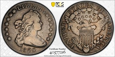 1800 $1 BB-194, Dotted Date N1