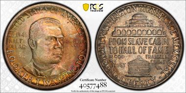 1946-D 50C Booker T. Washington MS66+