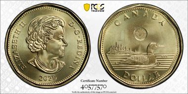 2020 $1 Loon MS67
