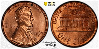 1960-D 1C Small Date MS63RD