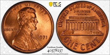 1971 1C MS65RD