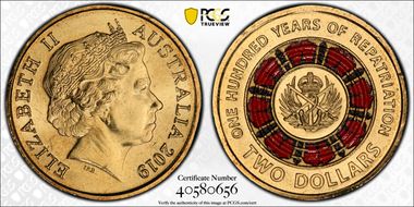 2019 $2 100 Years of Repatriation Colorized MS67