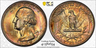 1959-D 25C MS67